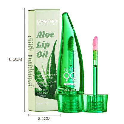 Natural Aloe Lipstick Lip Tint Long Lasting Waterproof Moisturizing Nourish Color Lip Gloss Changeable Color Lip Oil Lip Balm